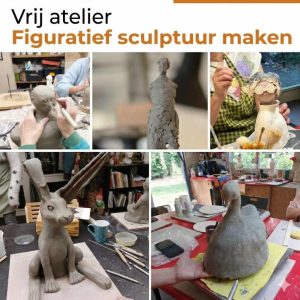 Figuratief sculptuur maken 5-delige reeks op donderdagavond 2026 (vrij atelier)